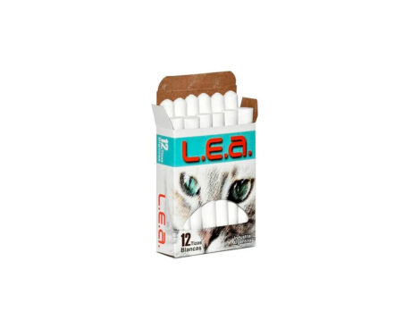 TIZAS L.E.A BLANCA CAJA x 12 UNID.
