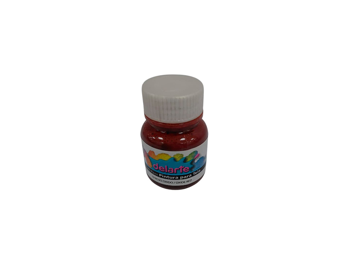 PINTURA DELARTE TELA  19 ROJO OXIDO  x 37 CC