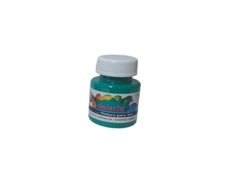 PINTURA DELARTE TELA  35 VERDE ESMERALDA  x 37 CC