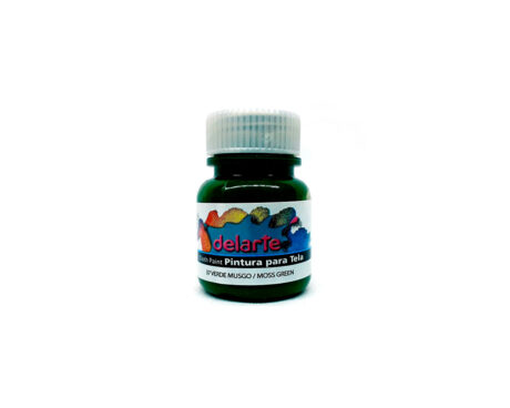 PINTURA DELARTE TELA  37 VERDE MUSGO  x 37 CC