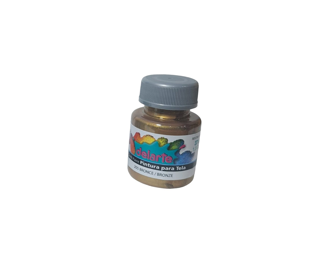 PINTURA DELARTE TELA  PERLADO 205 BRONCE  x 37 CC