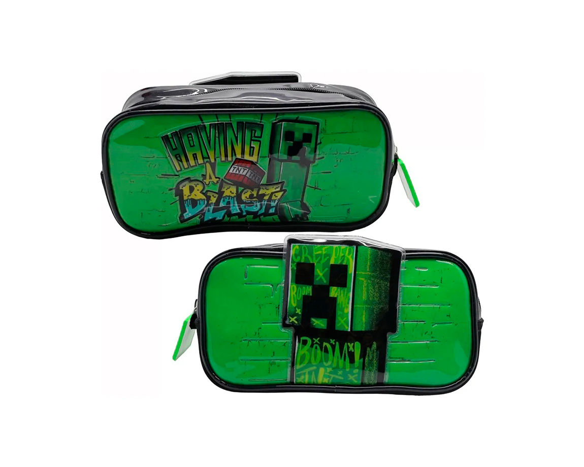 CARTUCHERA CRESKO MI512 MINECRAFT 1P C/UTILES