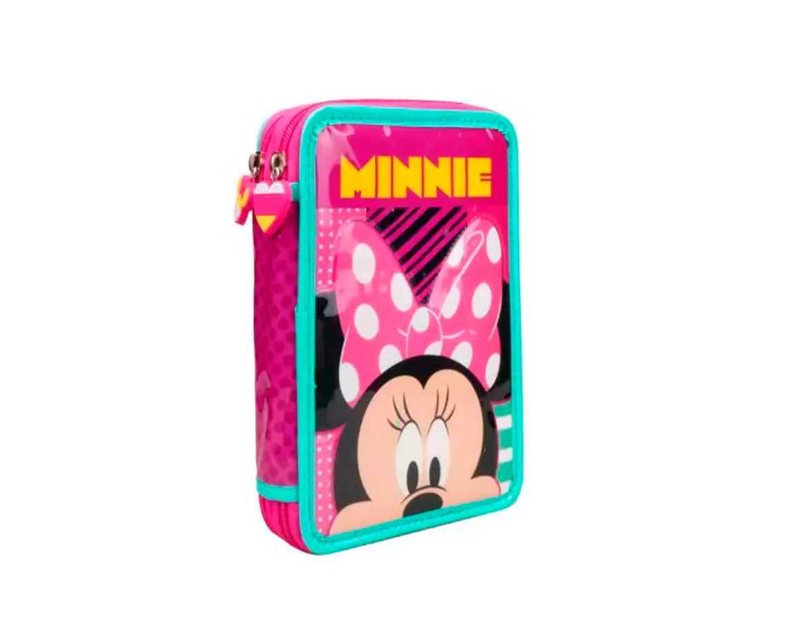 CARTUCHERA CRESKO KM266 MINNIE 2P C/UTILES