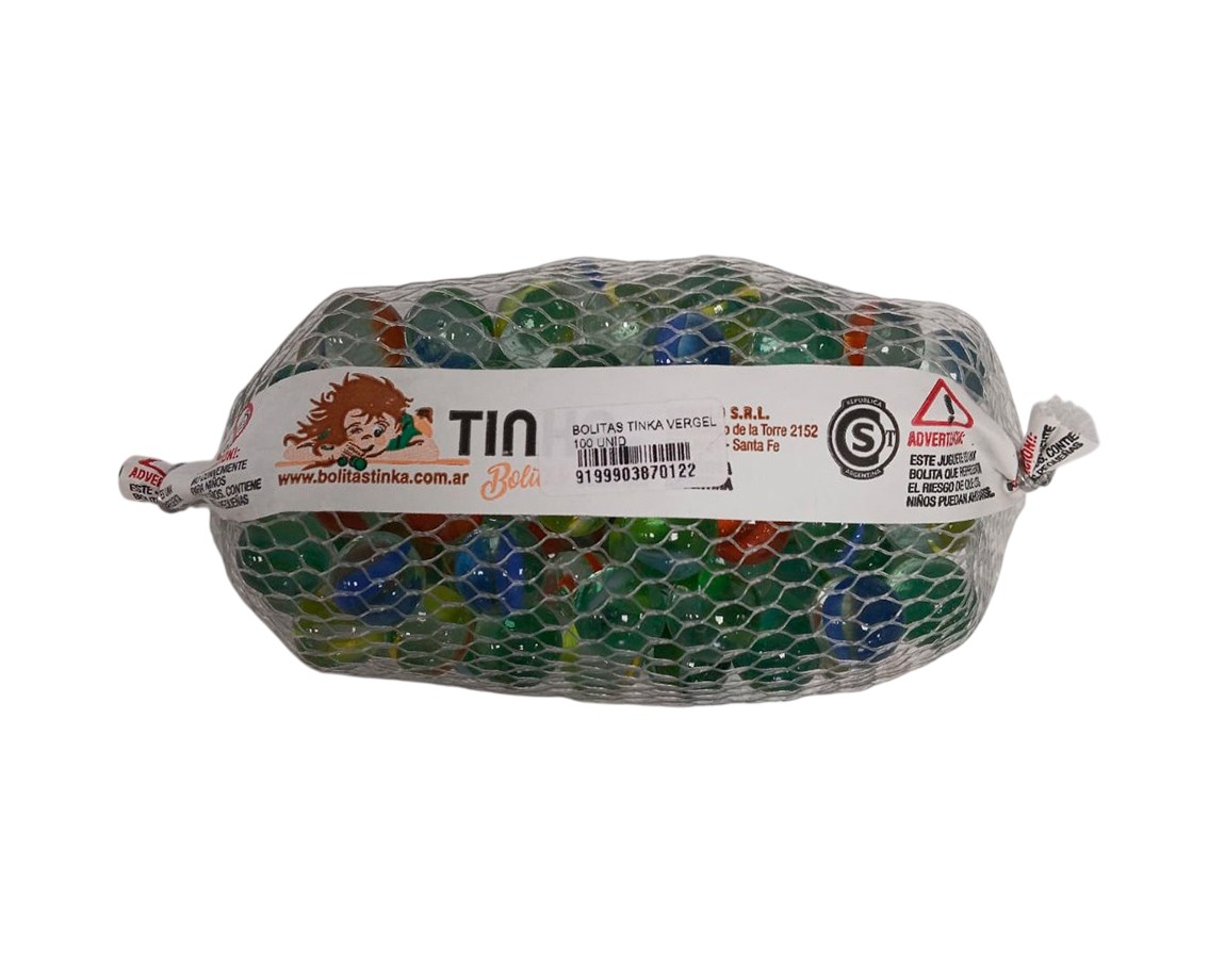 BOLITAS TINKA VERGEL x 100 UNID
