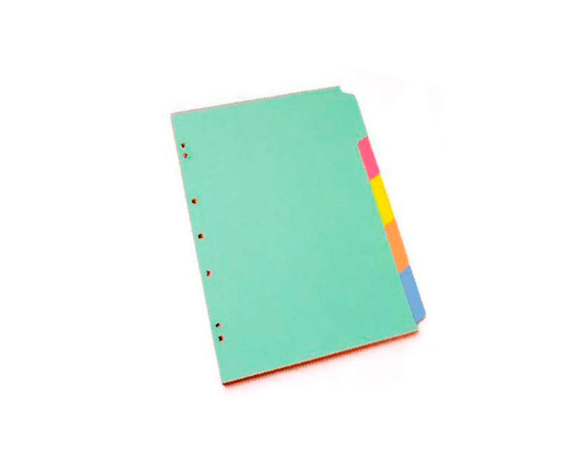 FOLIOS SEPAR PESADO OFICIO x 10 U LAT VERDE