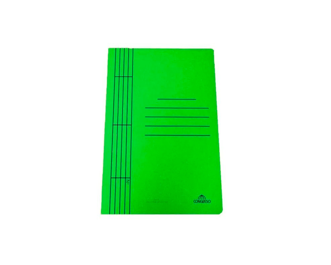 CARPETA CONGRESO CART 3-SOL VERDE 240G