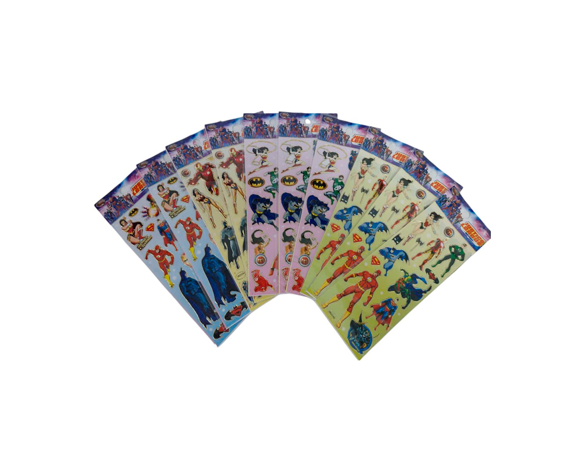 STICKERS LIGA DE LA JUSTICIAx 10 U.