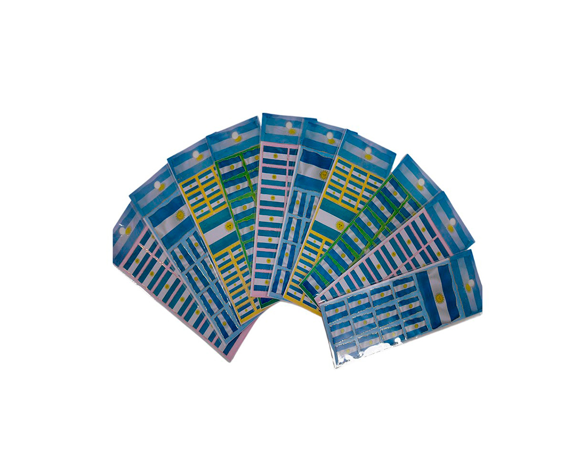 STICKERS BANDERAS x 10 U.