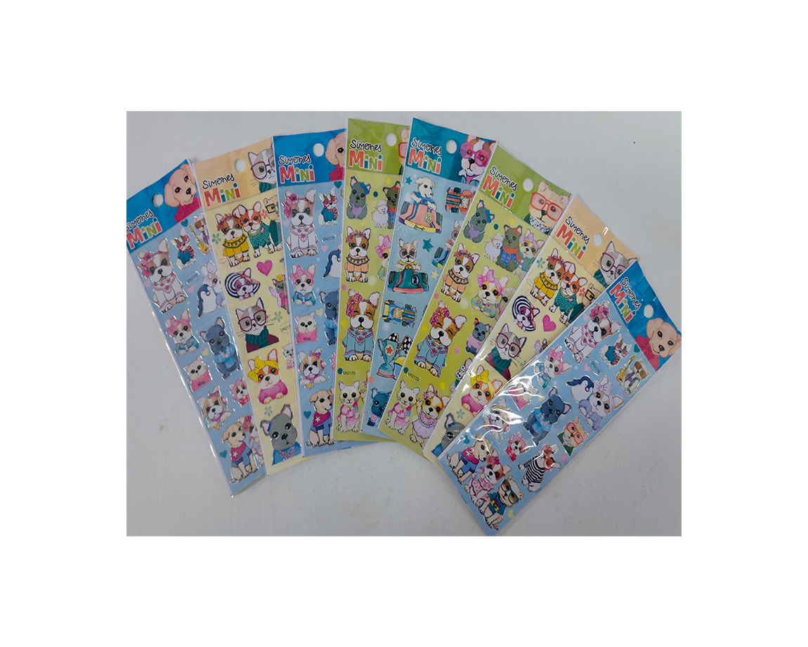 STICKERS PERROS x 10 U.