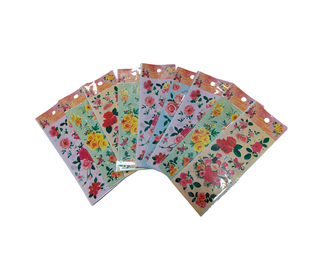 STICKERS ROSAS x 10 U.