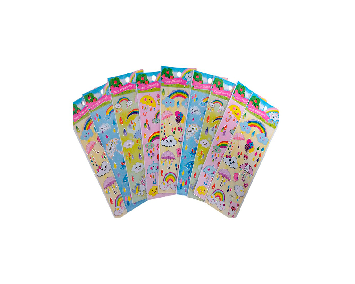 STICKERS LLUVIA x 10 U.