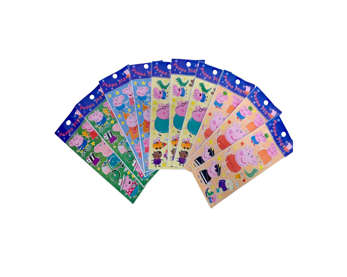 STICKERS PEPPA PIG x 10 U.