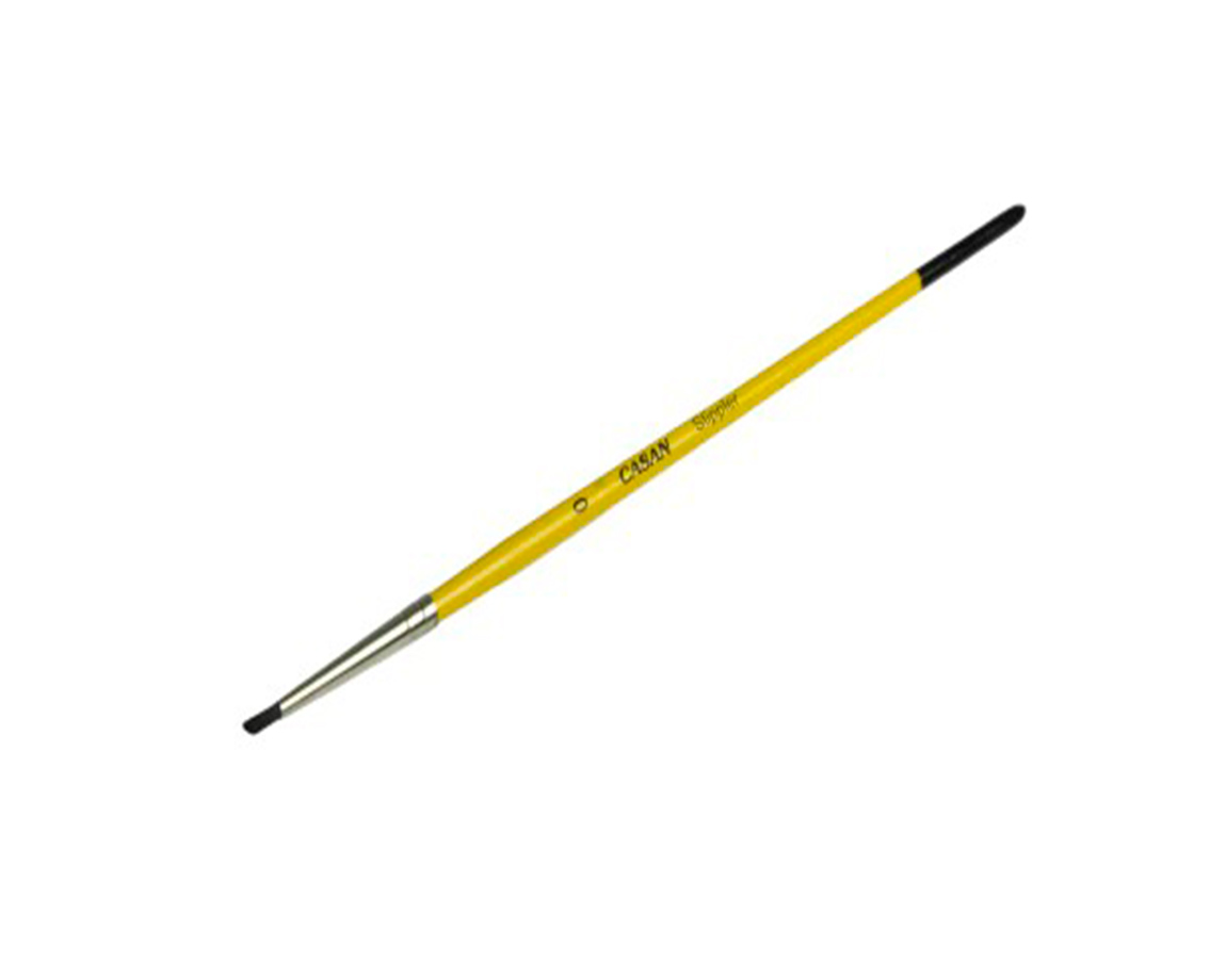 PINCEL STIPPLER Nro. 0 CABO AMARILLO x 3 U.