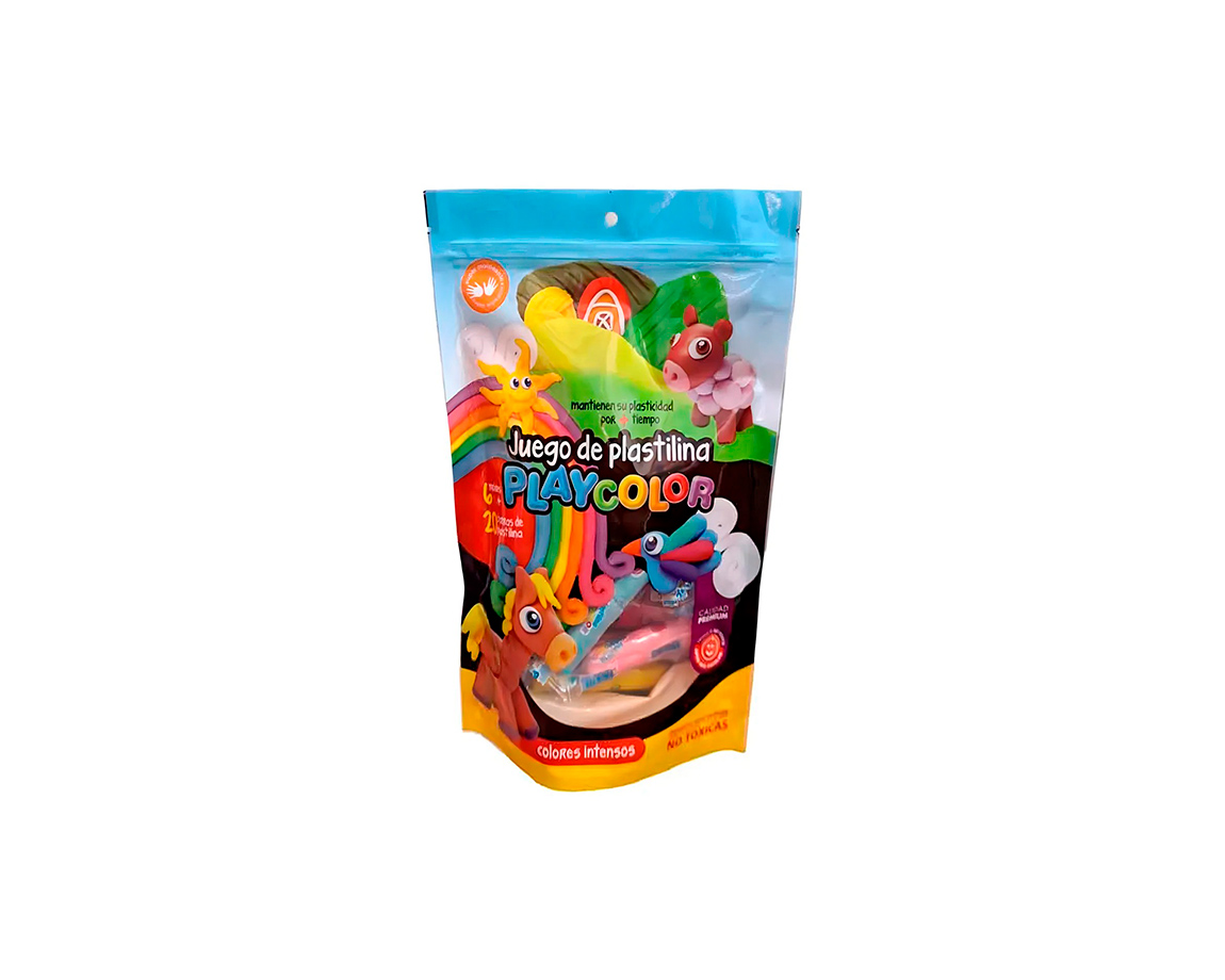 PLASTILINA PLAYCOLOR JUEGO BOLSA 850004