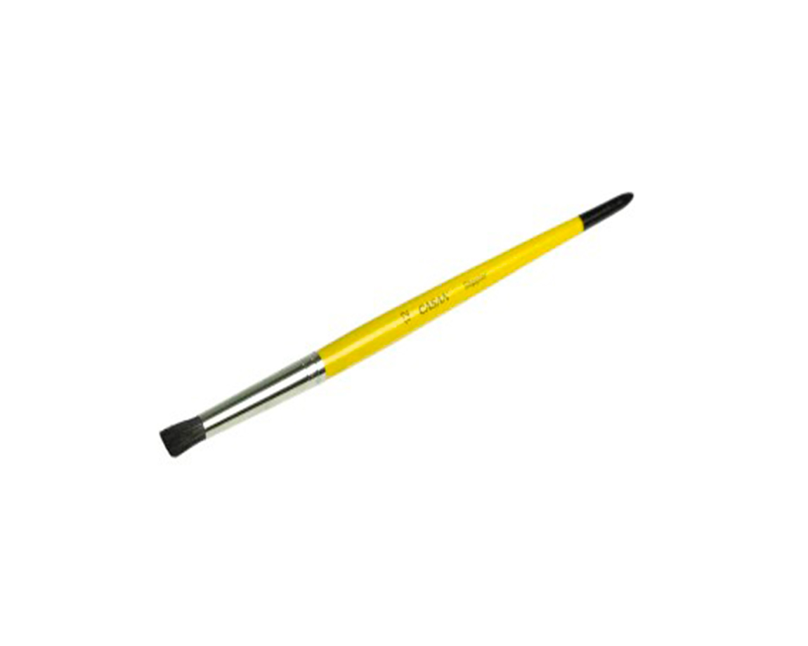 PINCEL STIPPLER Nro.12 CABO AMARILLO x 3 U.