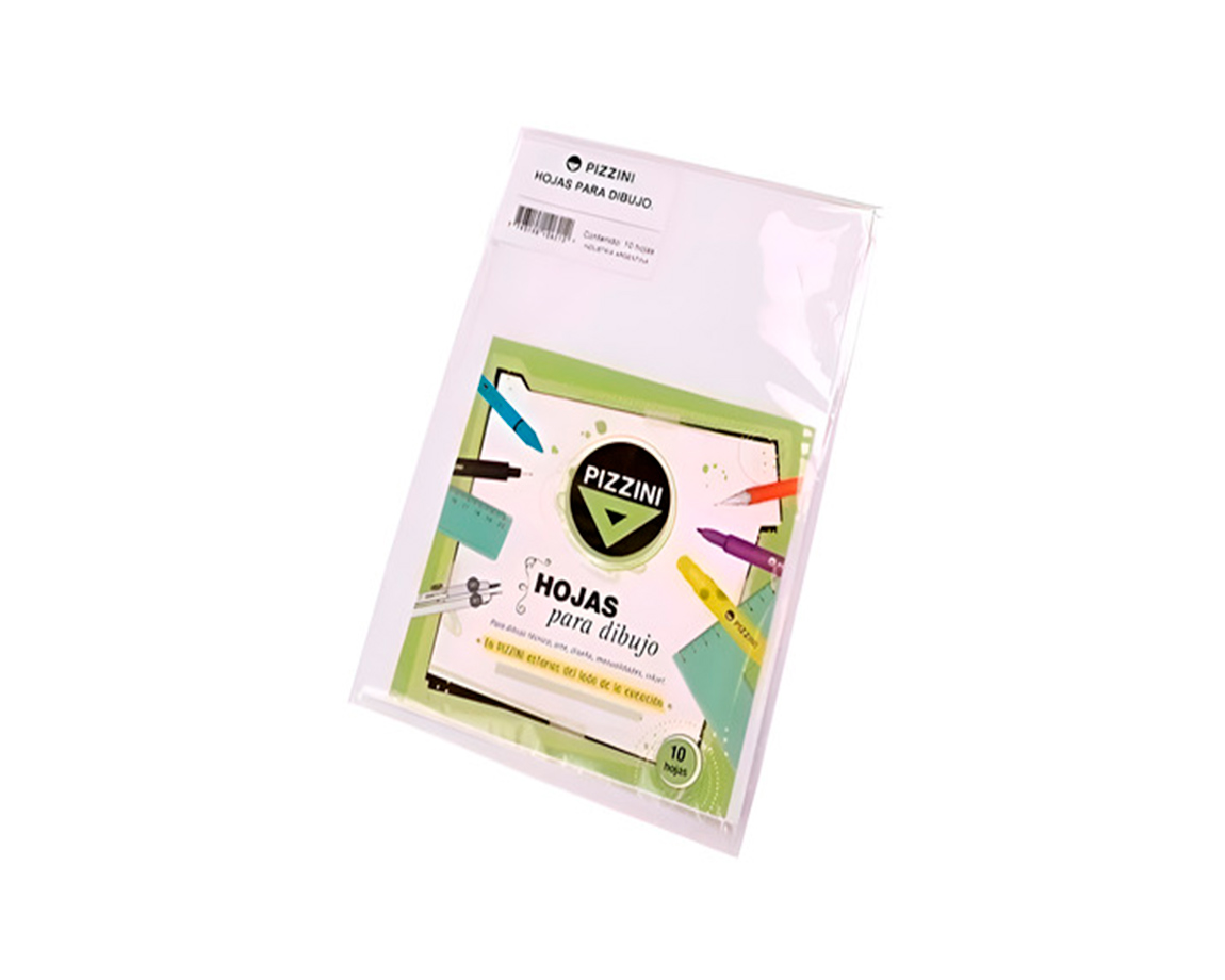 PAPEL DIBUJO PIZZINI 29.7x42 106 A3 10 HJS. (PA106Bx10)