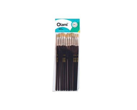 PINCEL OLAMI 577 Nro    6 x 12 U. PELO DE CERDA