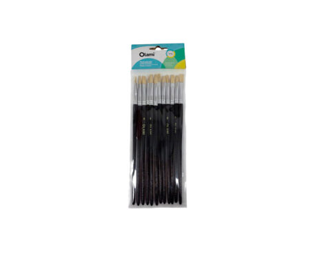 PINCEL OLAMI 577 Nro   8 x 12 U. PELO DE CERDA