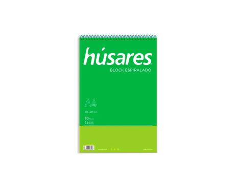 BLOCK HUSARES 6402 ESP A4 L X 80 HOJAS