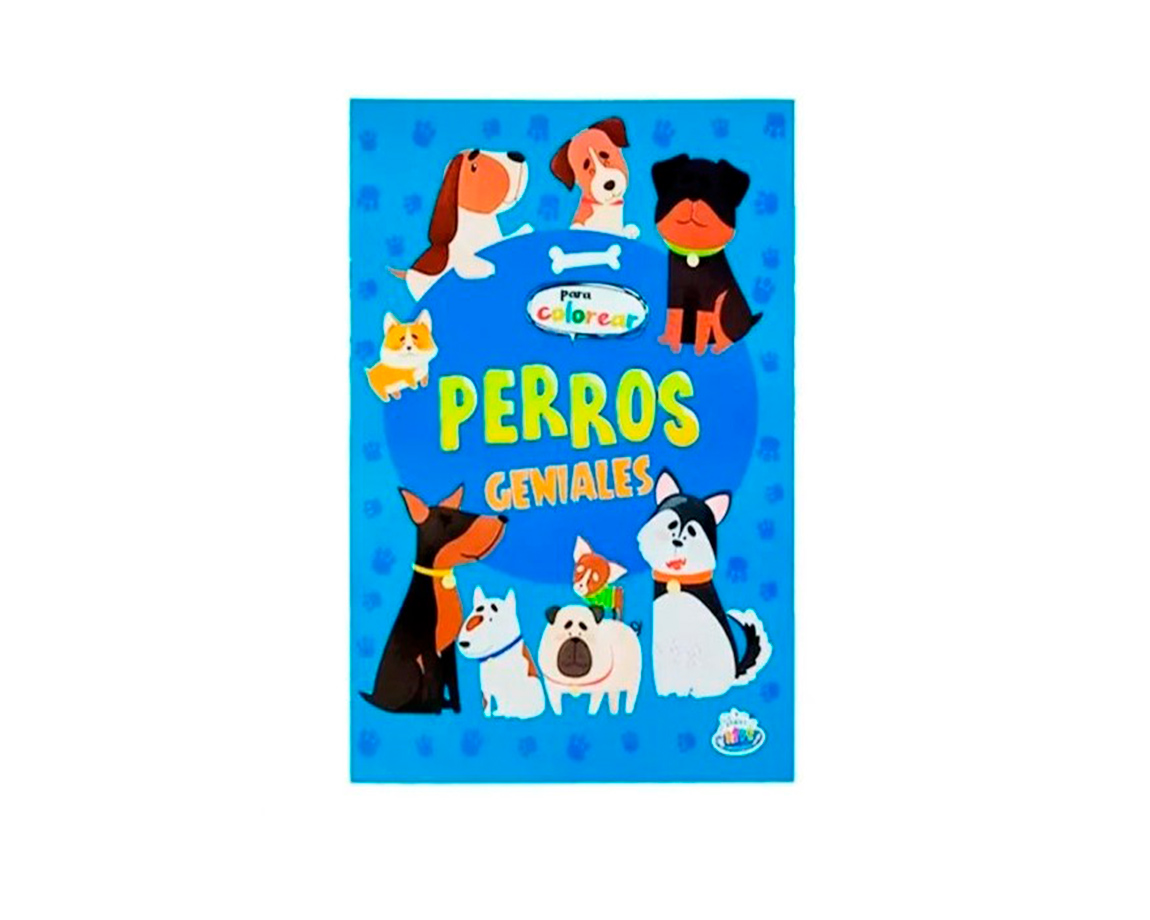 LIBROS SCHOOL FUN PLOW LIST BK-108 COLOREAR PERROS GENIALES