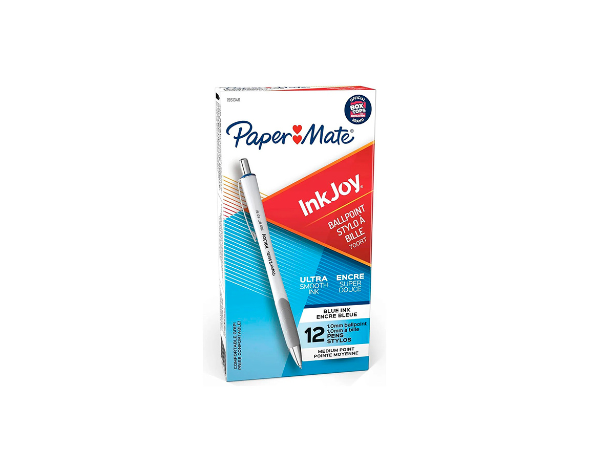 BOLIGRAFO PAPER MATE INKJOY 700 RET BLANCO x 12 U.