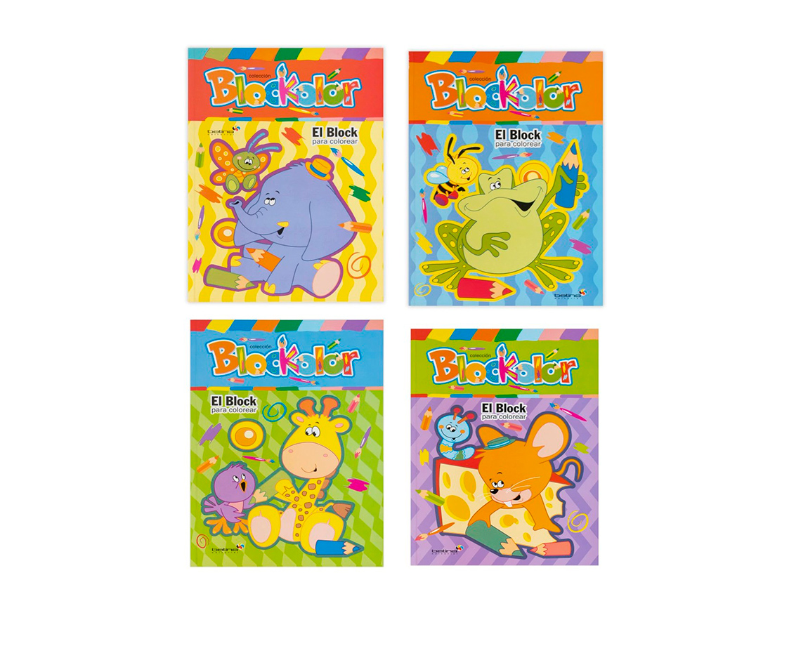 LIBROS BETINA PINTAR BLOCKOLOR SURTIDOS