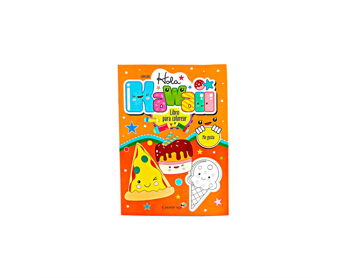 LIBROS BETINA PINTAR HOLA KAWAII