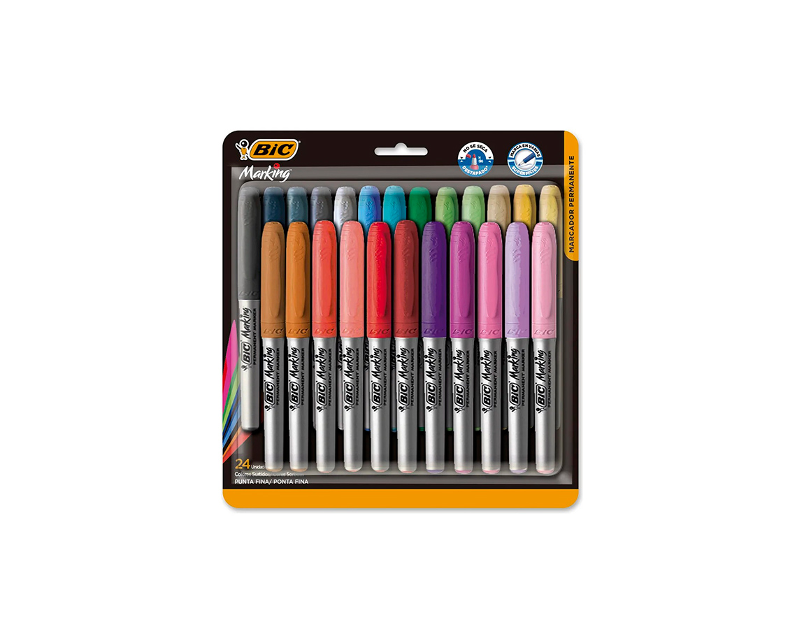 MARCADOR BIC MARKING x 24 U. SURTIDO 969507/0329310109