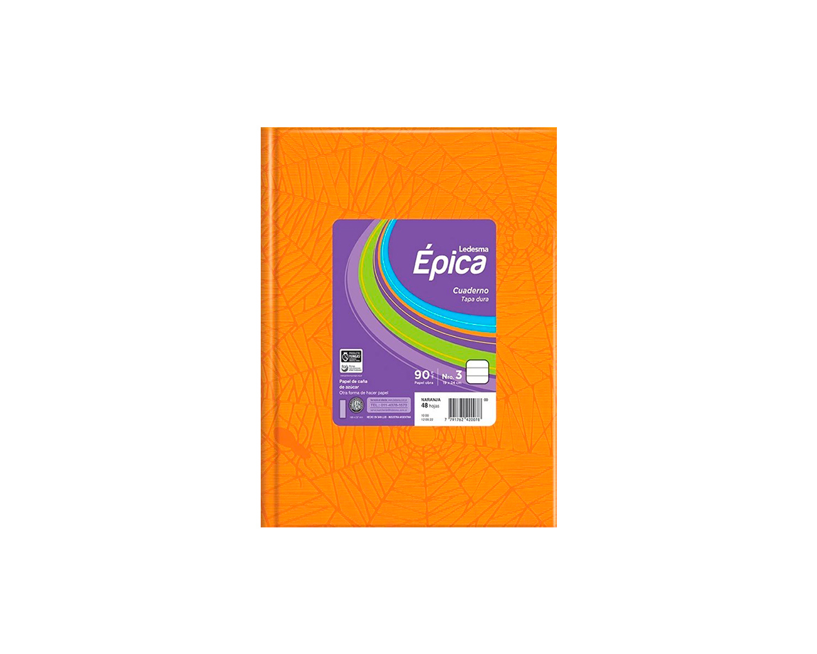 CUADERNO EPICA Nº3 ARAÑA 48 H = NARANJA