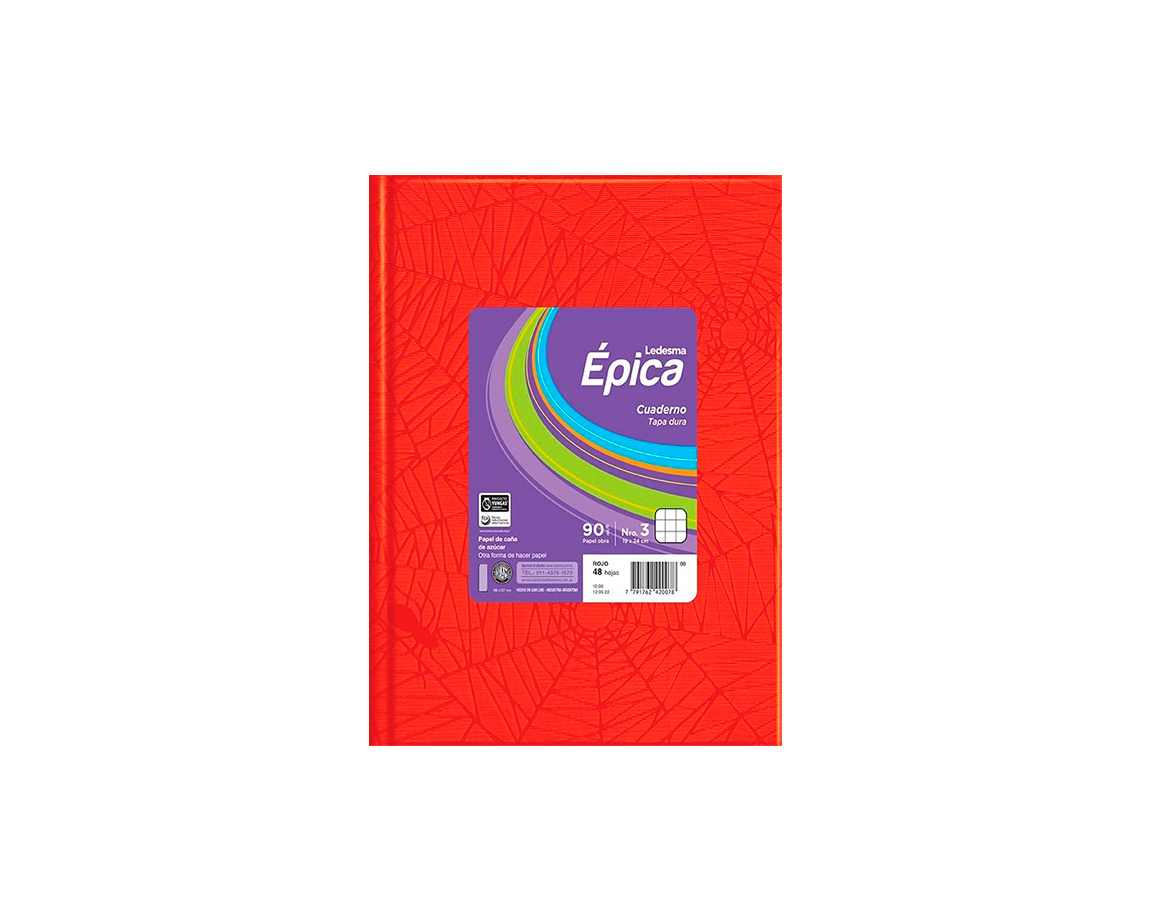 CUADERNO EPICA Nº3 ARAÑA 48 H # ROJO