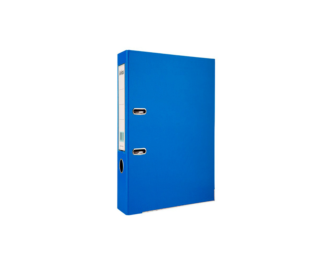 BIBLIORATO THE PEL PVC A4 AZUL LOMO ANG.