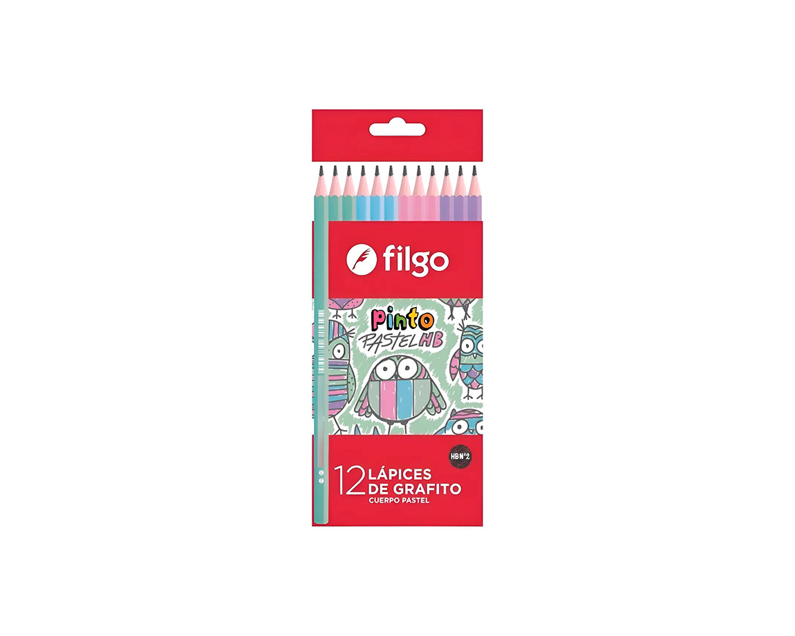 LAPIZ FILGO PINTO HB Nro 2  x 12 U. PASTEL