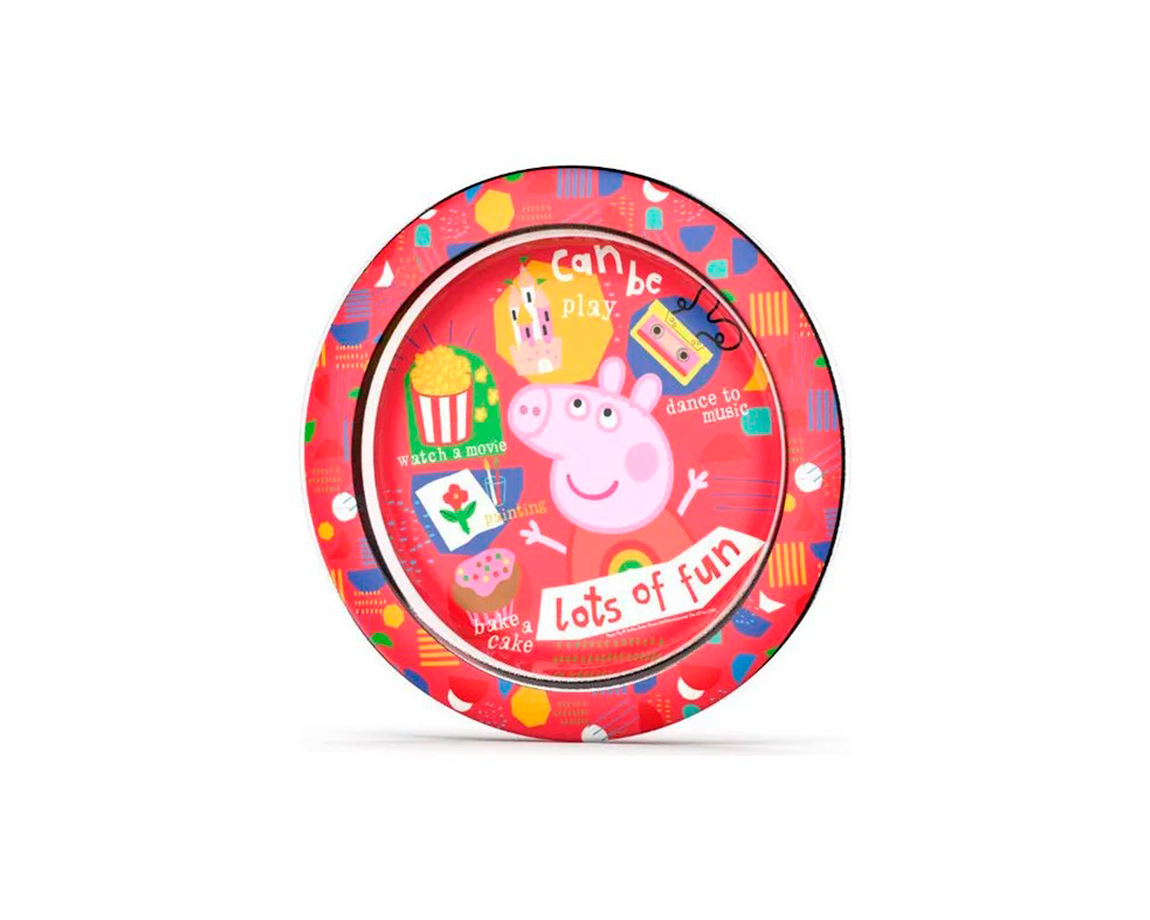 PLATO PLAYO BEL GIOCO PEPPA PIG PLASTICO