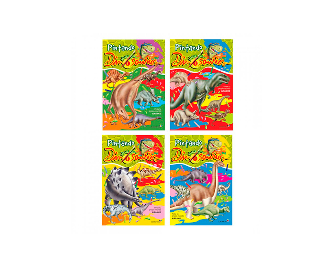 LIBROS BETINA PINTAR PINTANDO DINOSAURIOS