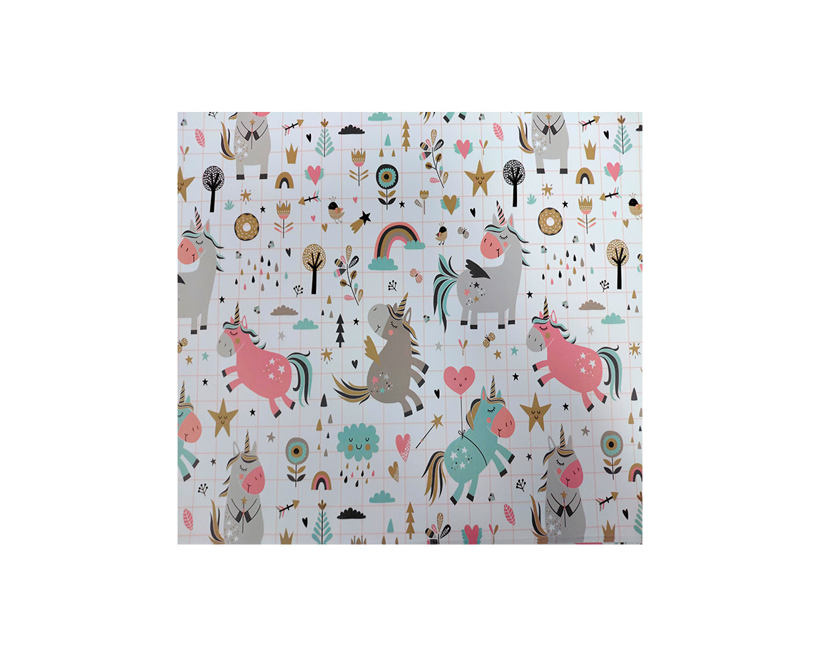 PAPEL REGALO MAG 5097 UNICORNIOS MAGICOS