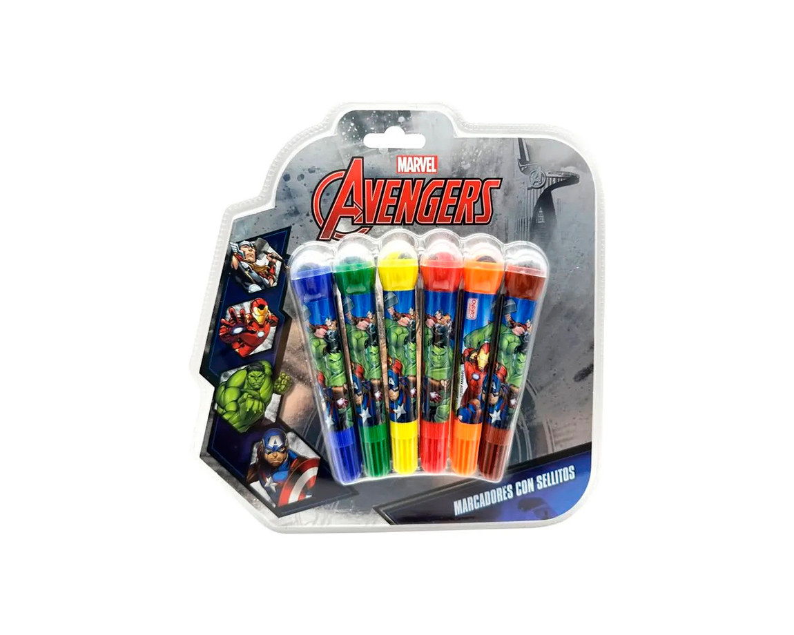 MARCADOR CRESKO AVENGERS SP918 C/SELLO x 6 UNID.