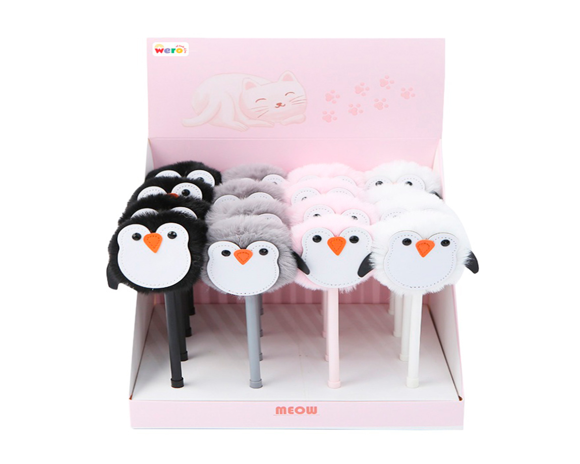 BOLIGRAFO WERO WE3028 PINGUINO POMMPON III