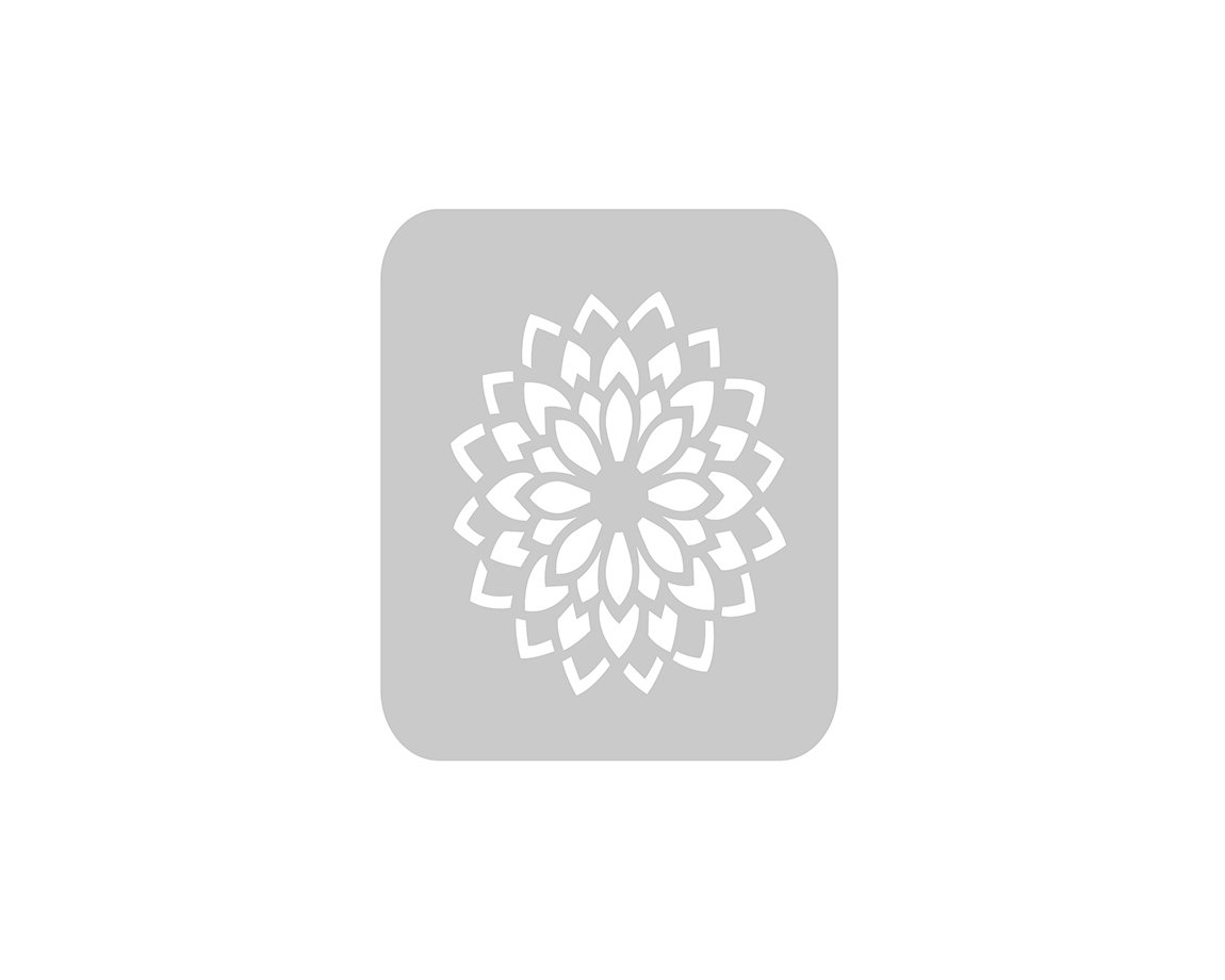 STENCIL EQARTE 10x10 CM Nro 814 MANDALA CHICO