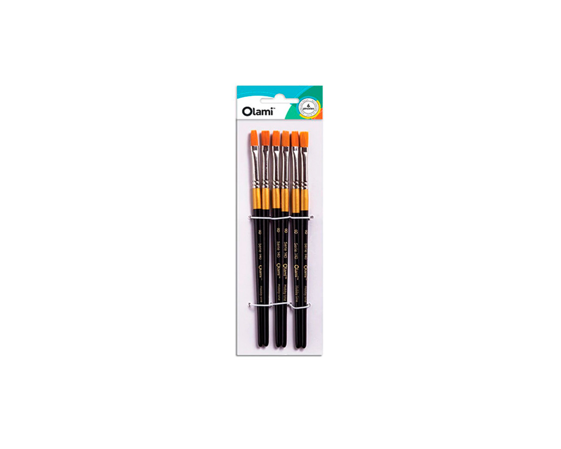 PINCEL OLAMI PI140 Nº0 x 6 U. CHATO