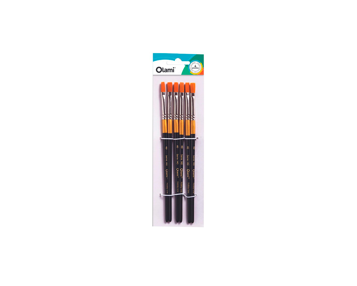 PINCEL OLAMI PI140 Nº2 x 6 U. CHATO