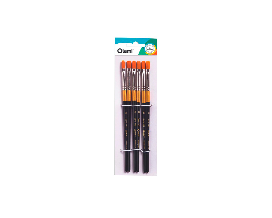 PINCEL OLAMI PI140 Nº6 x 6 U. CHATO