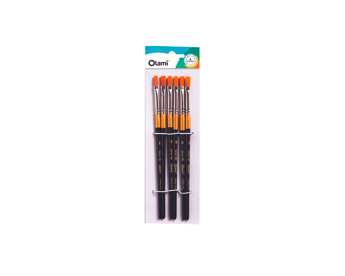 PINCEL OLAMI PI140 Nº8 x 6 U. CHATO
