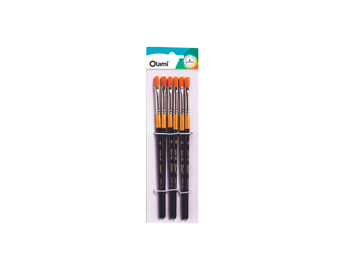 PINCEL OLAMI PI140 Nº12 x 6 U. CHATO