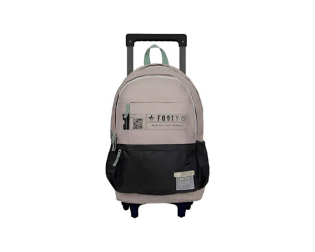 MOCHILAS FOOTY F5021 CARRO 18P BIG KIDS GRIS NEVER STOP