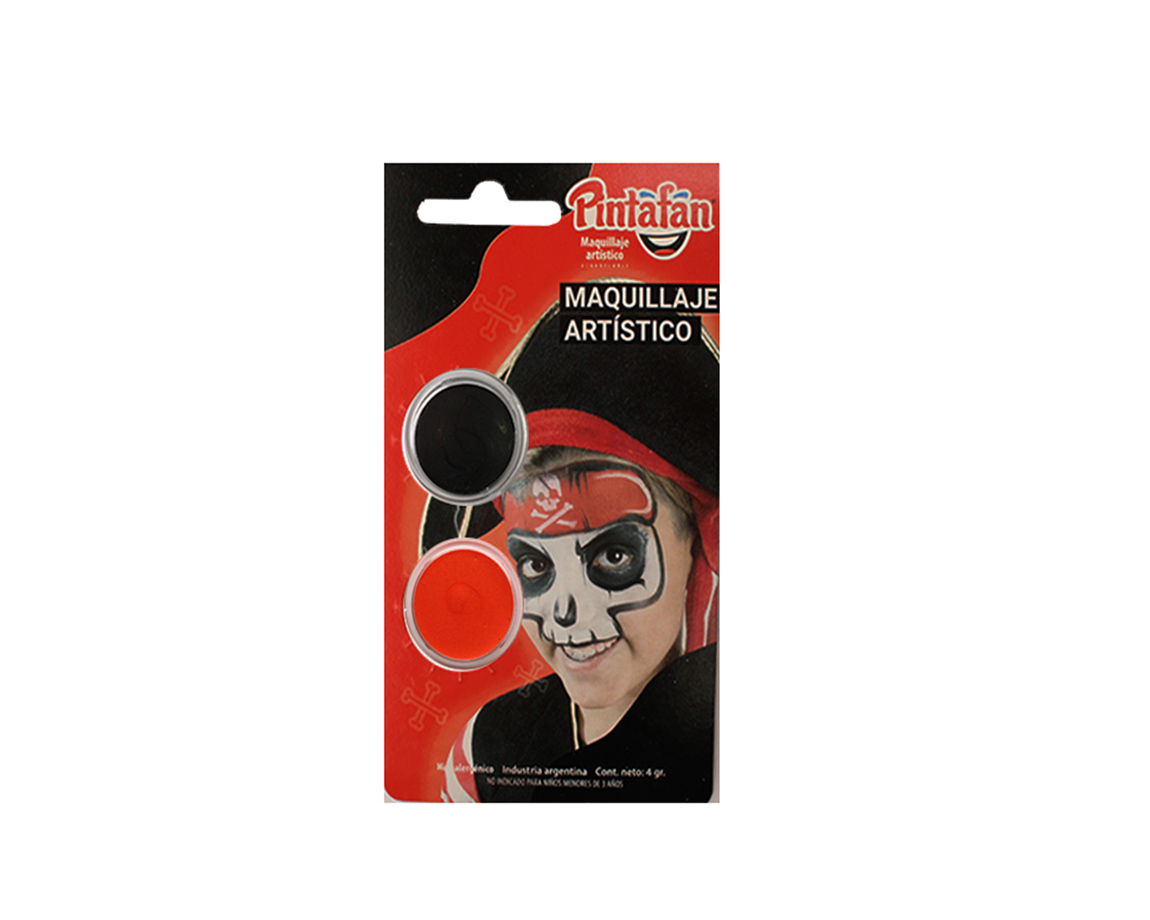 MAQUILLAJE PINTAFAN 13-808 ACUAREL. SET x 2 u. PIRATA