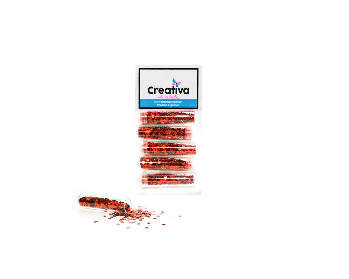 GIBRE CREATIVA TUBO 104-33 x5U. x5 cc. CORAZON ROJO