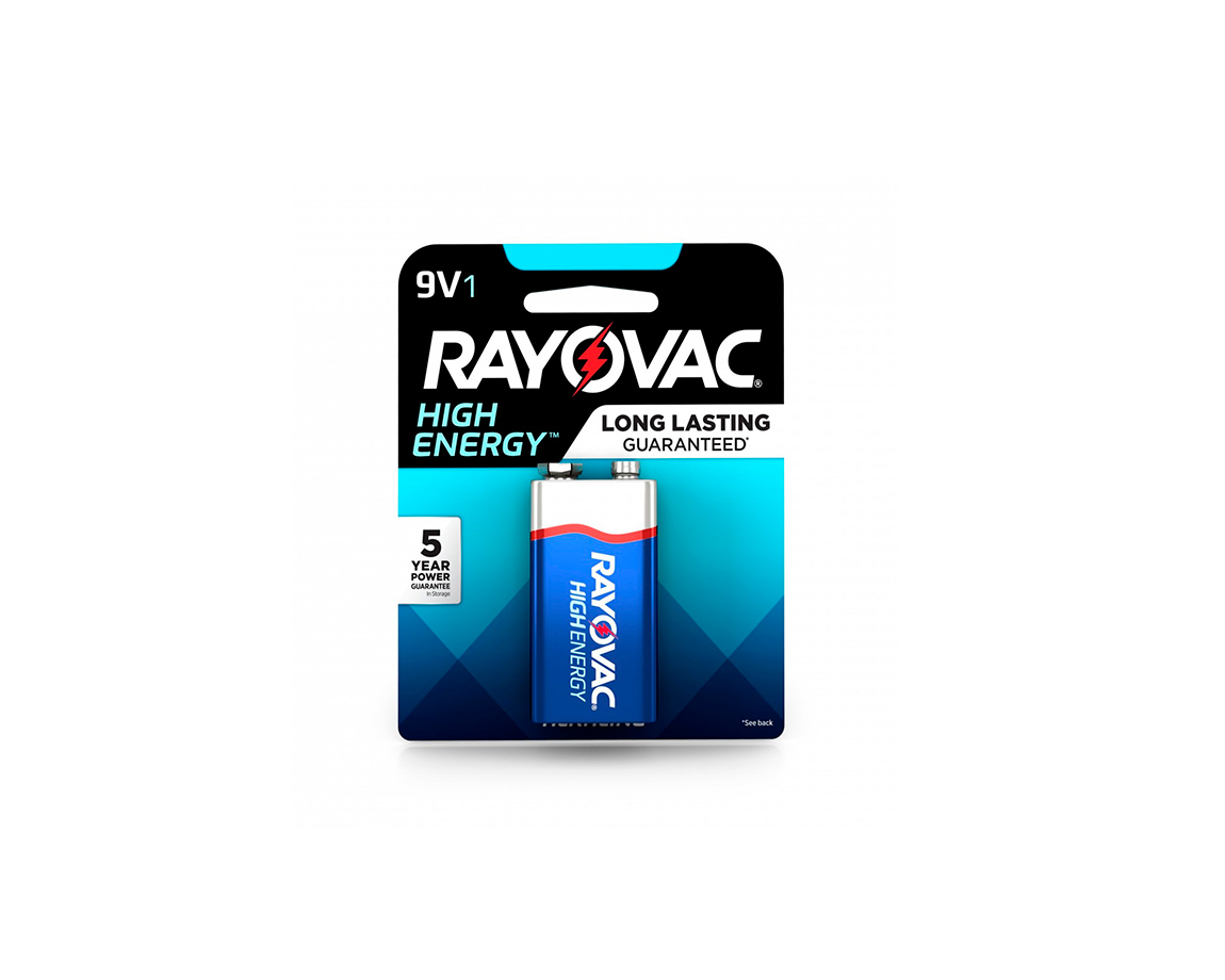 PILAS RAYOVAC BATERIA ALCALINA 9 V