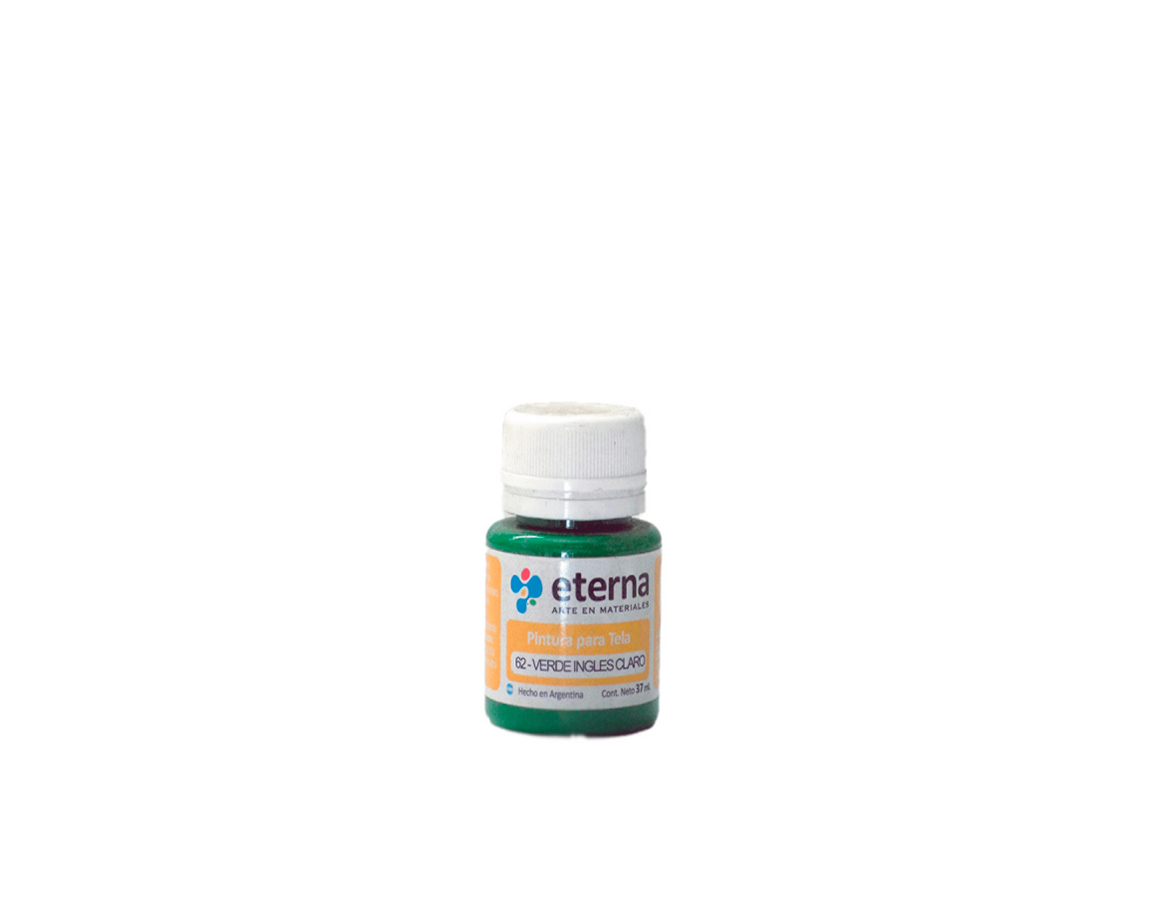 PINTURA ETERNA TELA x 37 ML 62 VERDE INGLES CLARO