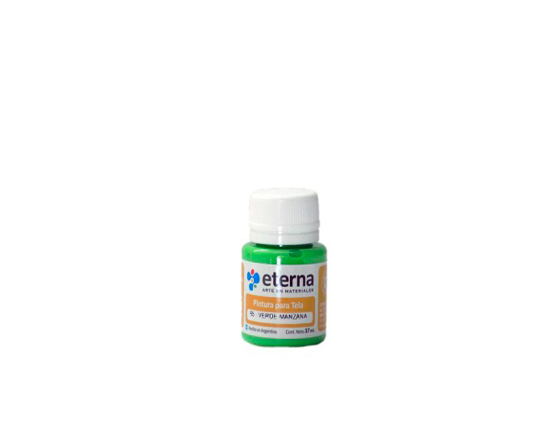 PINTURA ETERNA TELA x 37 ML 65 VERDE MANZANA