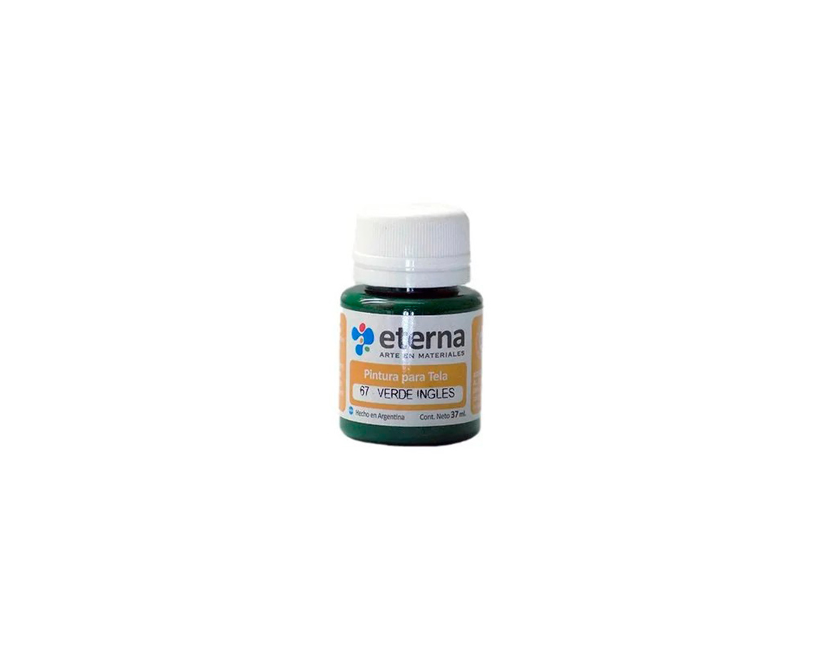 PINTURA ETERNA TELA x 37 ML 67 VERDE INGLES OSCURO